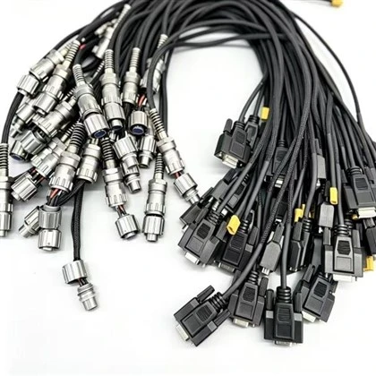 Aerospace Integrated Wiring Harness, Aviation Connector To DB9 Data Serial Cable